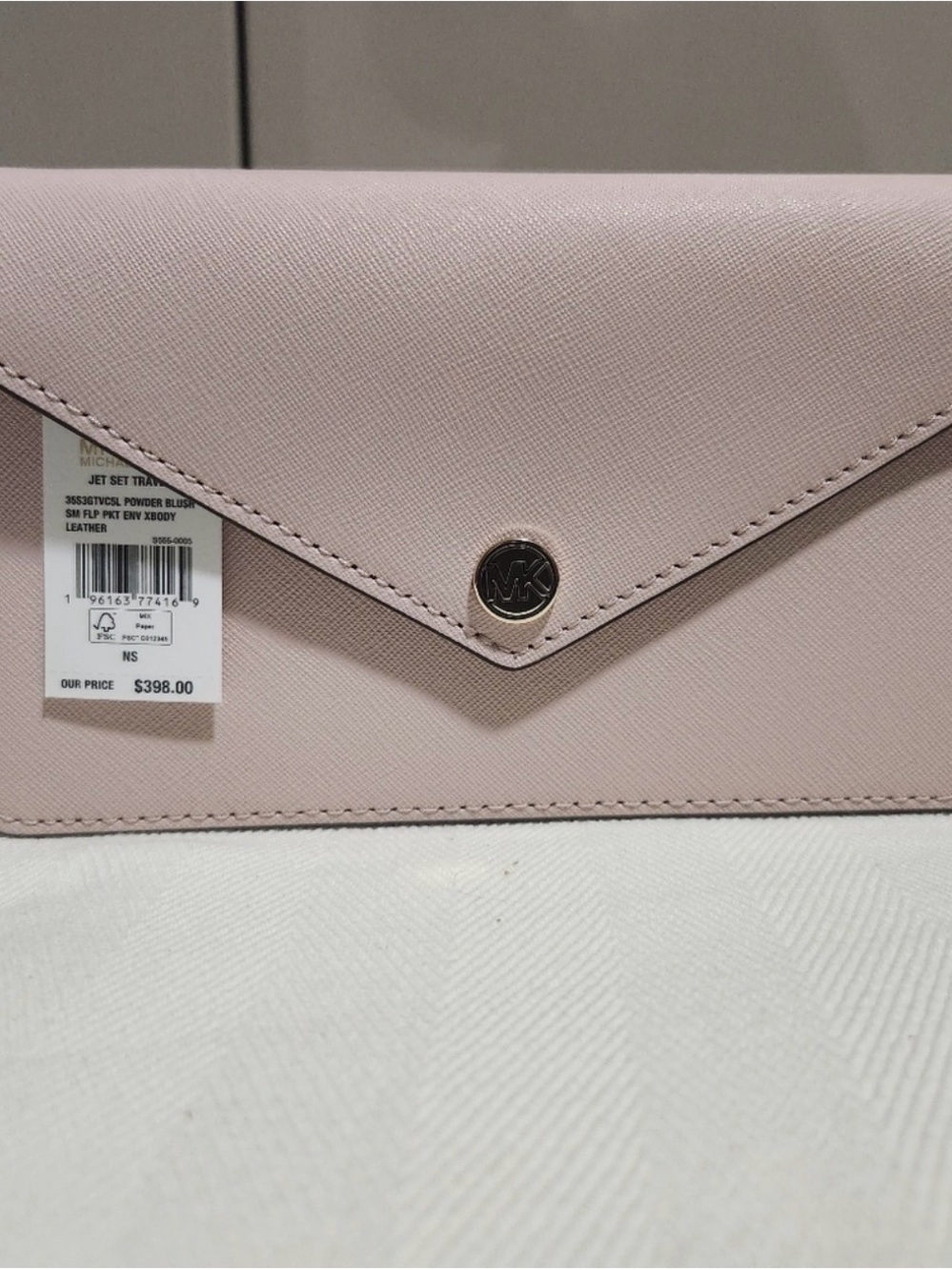 Michael Kors Pink Saffiano Leather Crossbody